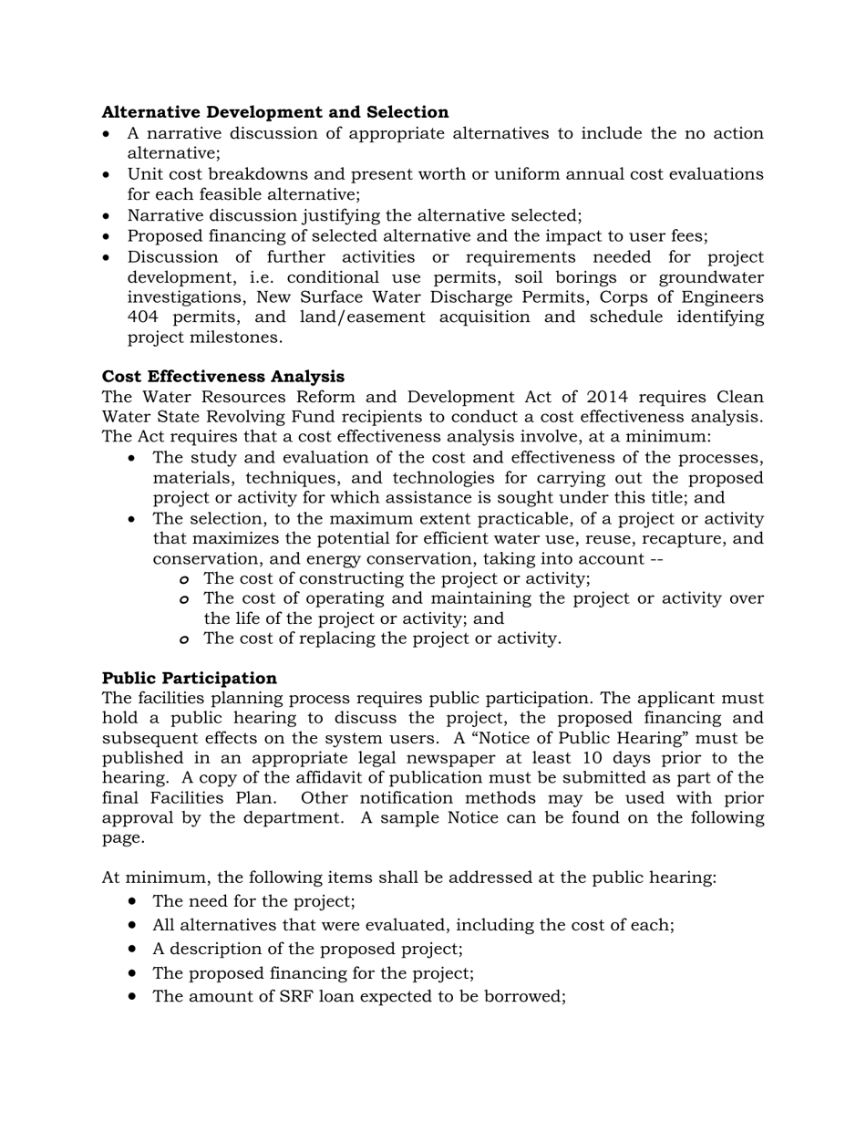 Clean Water Facilities Plan Document - South Dakota, Page 4