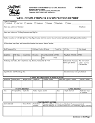 Form 4 &quot;Well Completion or Recompletion Report&quot; - South Dakota