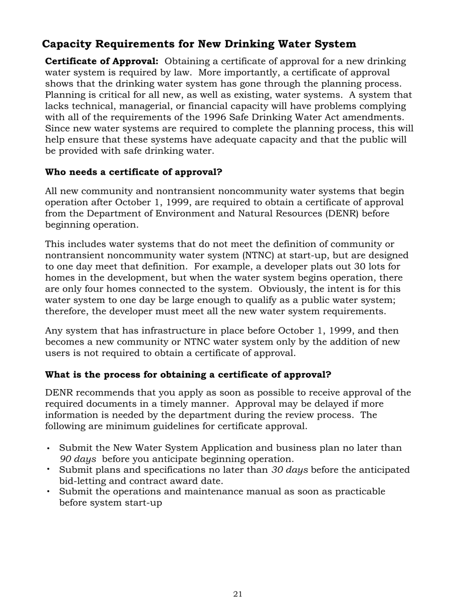 SD Form 0427LD Capacity Assessment Worksheets for Public Water Systems - South Dakota, Page 21