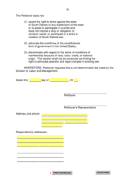 SD Form 1649 Petition for Unit Determination - South Dakota, Page 2
