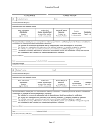 Position Task Book for the Position of Type 3 All-hazards Finance/Administration Section Chief (Fsc3-ah) - South Dakota, Page 17