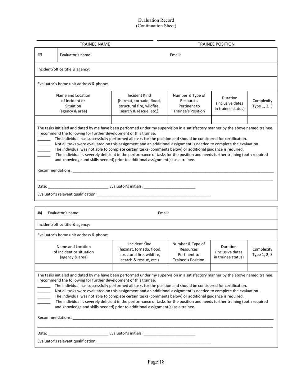 Position Task Book for the Position of Type 3 All-hazards Finance / Administration Section Chief (Fsc3-ah) - South Dakota, Page 18
