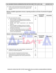 Position Task Book for the Position of Type 3 All-hazards Finance/Administration Section Chief (Fsc3-ah) - South Dakota, Page 9