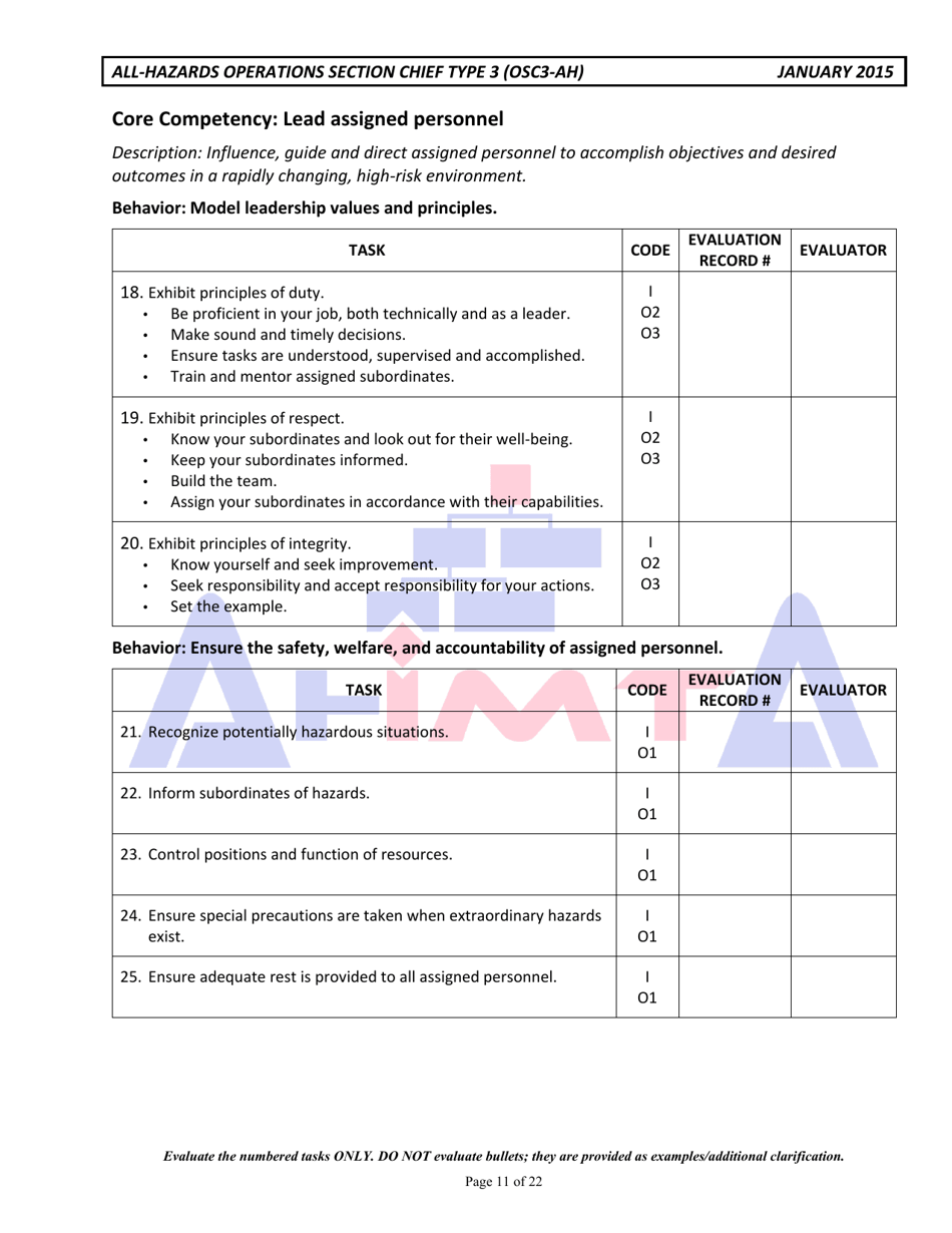 Colorado Position Task Book for the Position of Type 3 All-hazards ...