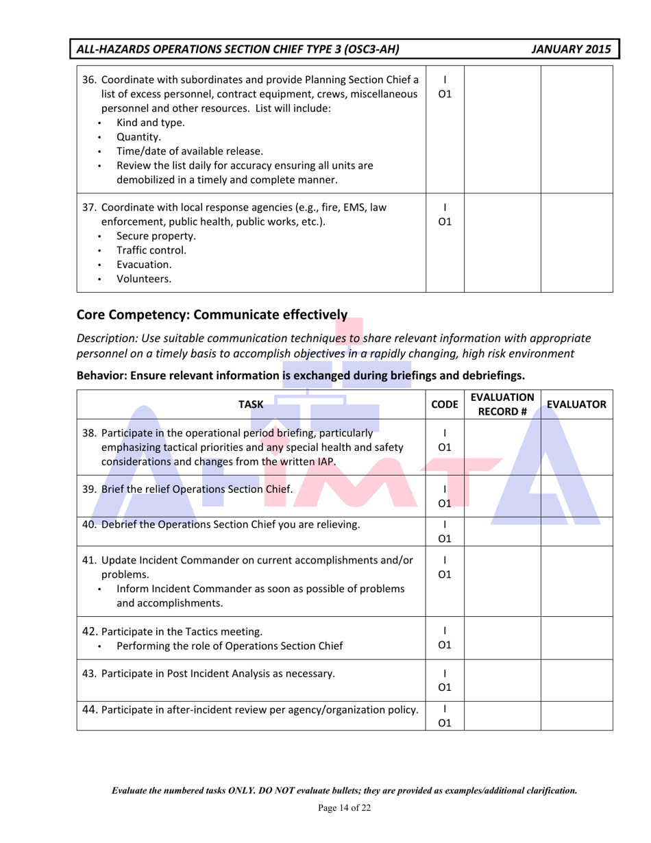 Colorado Position Task Book for the Position of Type 3 All-hazards ...