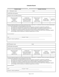Position Task Book for the Position of Type 3 All-hazards Operations Section Chief (Osc3-ah) - Colorado, Page 21