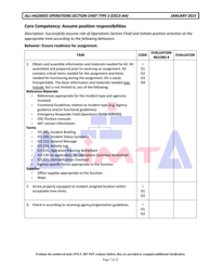 Position Task Book for the Position of Type 3 All-hazards Operations Section Chief (Osc3-ah) - Colorado, Page 7