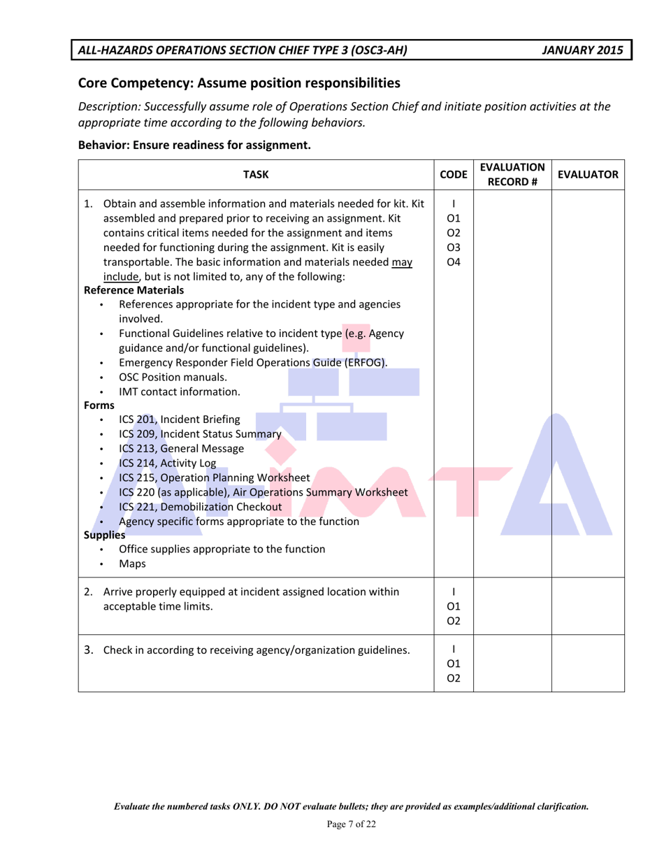 Colorado Position Task Book for the Position of Type 3 All-hazards ...