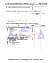 Position Task Book for the Position of Type 3 All-hazards Planning Section Chief (Psc3-ah) - Colorado, Page 7