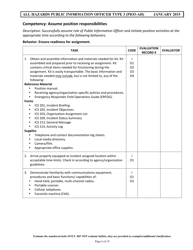 Position Task Book for the Position of Type 3 All-hazards Public Information Officer (Pio3-ah) - Colorado, Page 6