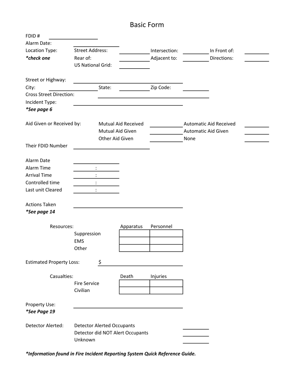 Basic Form - South Dakota, Page 1