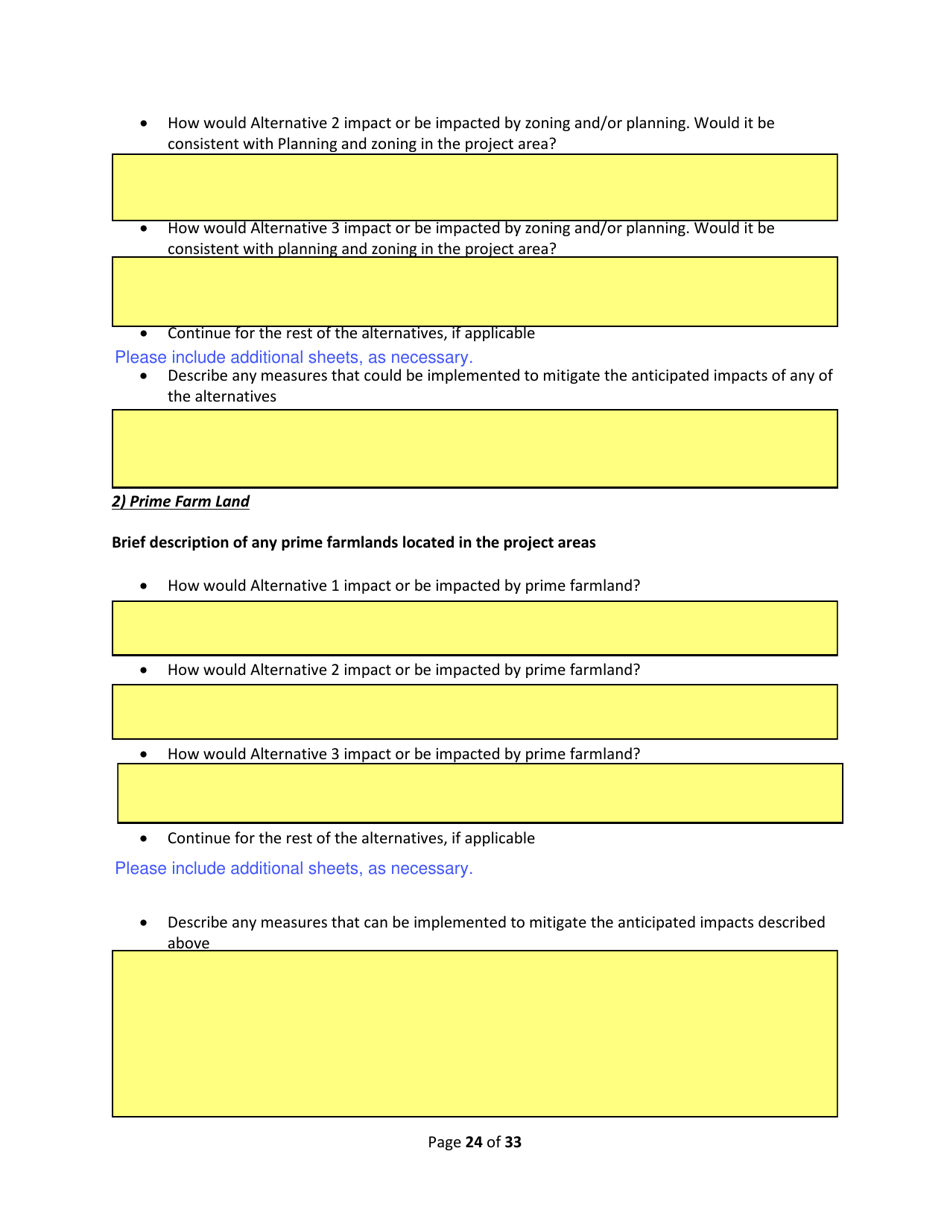 SD Form 2350 South Dakota Hazard Mitigation Application Part II - Environmental / Historic Preservation Questionnaire - South Dakota, Page 24
