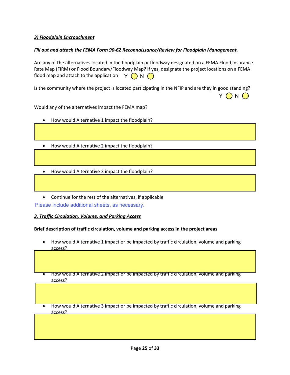 SD Form 2350 South Dakota Hazard Mitigation Application Part II - Environmental / Historic Preservation Questionnaire - South Dakota, Page 25