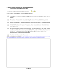 SD Form 2350 South Dakota Hazard Mitigation Application Part II - Environmental/Historic Preservation Questionnaire - South Dakota, Page 4