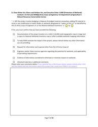 SD Form 2350 South Dakota Hazard Mitigation Application Part II - Environmental/Historic Preservation Questionnaire - South Dakota, Page 7