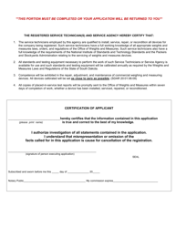 Application for Voluntary Registration - South Dakota, Page 3