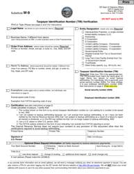 Form W-9 Taxpayer Identification Number (Tin) Verification - South Dakota