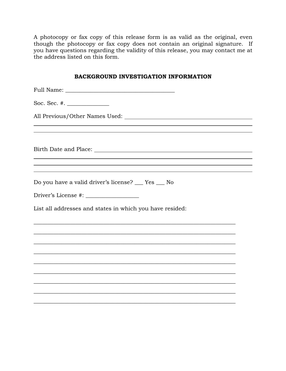 South Dakota Judicial Application Personal Data Questionnaire Download