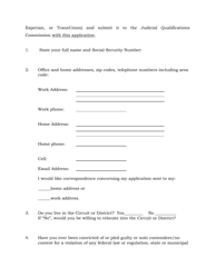 Judicial Application Personal Data Questionnaire - South Dakota, Page 2