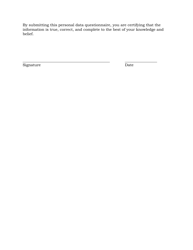 Judicial Application Personal Data Questionnaire - South Dakota, Page 9