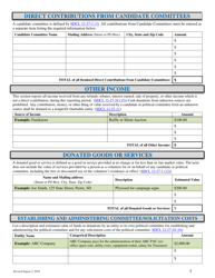 Campaign Finance Disclosure Report Form - South Dakota, Page 5