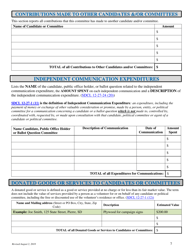 Campaign Finance Disclosure Report Form - South Dakota, Page 7
