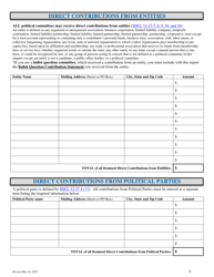 Local Jurisdictions Campaign Finance Disclosure Report Form - South Dakota, Page 4