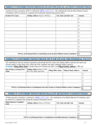 Local Jurisdictions Campaign Finance Disclosure Report Form - South Dakota, Page 5