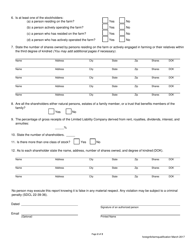 Qualification for Farming - Foreign Limited Liability Company - South Dakota, Page 2