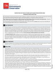 Instructions for Form CN-0773 &quot;Item 6 of Waste Stream Report (Wsr)&quot; - Tennessee