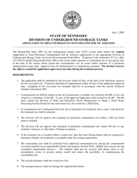 Form 009 Requirements to Treat Petroleum Contaminated Soil Generated From Releases From Undergroung Storage Tanks - Tennessee, Page 7
