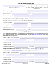 Form BK-0245 Tennessee Premium Finance License Application - Tennessee, Page 3