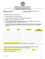 Form GS-0994 State Surplus Program Application - Tennessee, Page 2