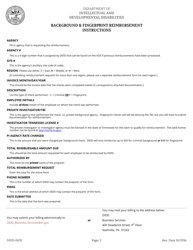 Form DIDD-0470 Background &amp; Fingerprint Reimbursement - Tennessee, Page 2