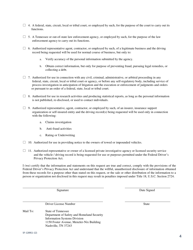 Form SF-1289 Driver Data Information Request - Tennessee, Page 4