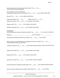 Medical Form - Tennessee, Page 4