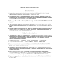 Medical Form - Tennessee, Page 8