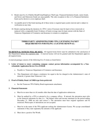 Life and Health Third Party Administrators (&quot;tpa&quot;) Licensing Packet - Tennessee, Page 4