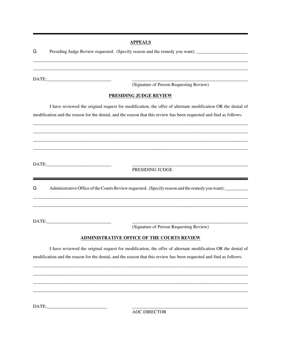 Tennessee Request for Modification - Fill Out, Sign Online and Download ...