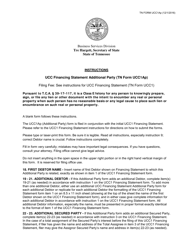 Form UCC1AP Ucc Financing Statement Additional Party - Tennessee