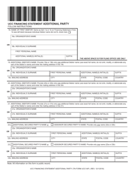 Form UCC1AP Ucc Financing Statement Additional Party - Tennessee, Page 2