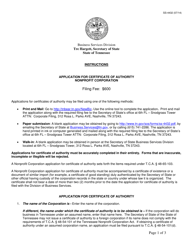 Document preview: Form SS-4432 Application for Certificate of Authority Nonprofit Corporation - Tennessee