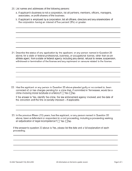 Form SS-3067 Tennessee Athlete Agent Application for Registration or Renewal - Tennessee, Page 3