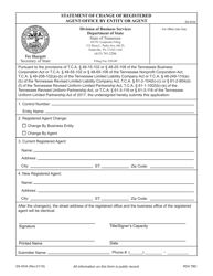 Form SS-4534 Statement of Change of Registered Agent/Office by Entity or Agent - Tennessee, Page 3