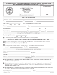 Form SS-4528 RCO Initial Workers&#039; Compensation Exemption Registration Renewal Form for Religious Conscientious Objection - Tennessee, Page 5