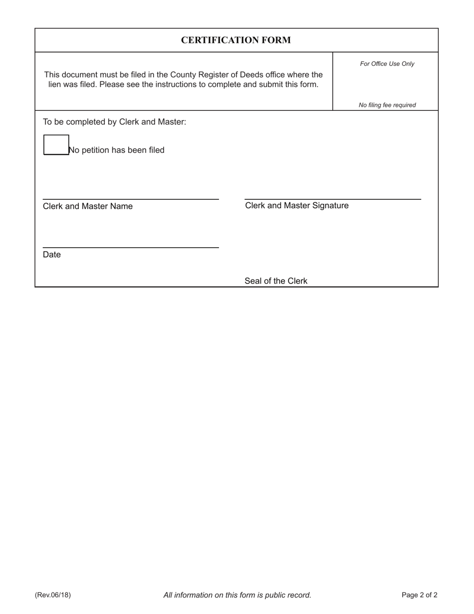Certification Form - Tennessee, Page 4