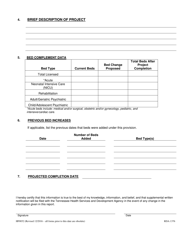 Form HF-0052 Report of Intent to Alter Existing Hospital Bed Capacity - Tennessee, Page 2