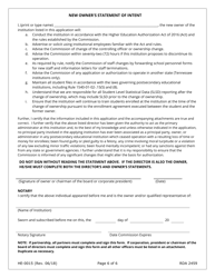 Form HE-0015 Application for Change of Ownership and Request for Conditional Authorization - Tennessee, Page 6