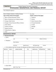 FDIC Form 6200/06 Interagency Biographical and Financial Report, Page 6