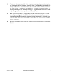 Form CORP-T15 &quot;Application for Acquisition of Control&quot; - Texas, Page 3